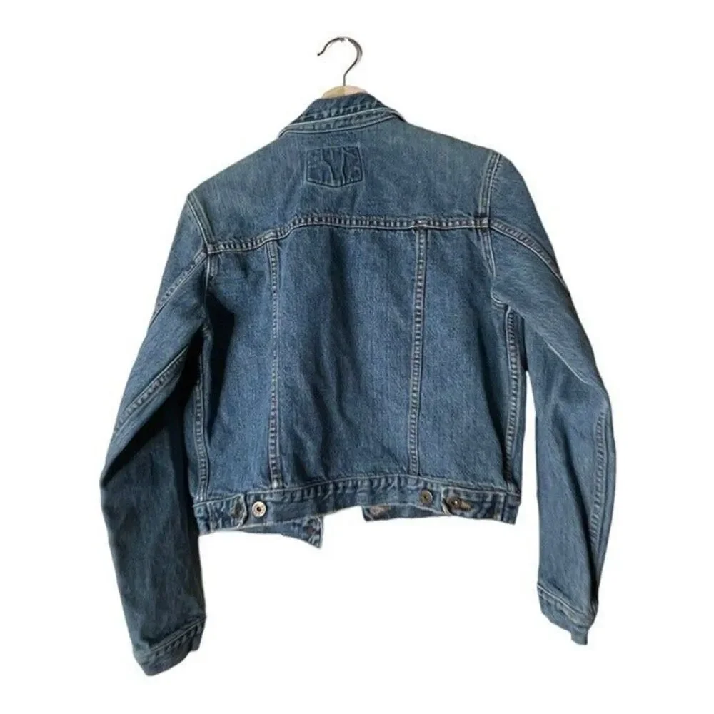 Von Dutch Jean Denim Jacket Woman’s Size M Garage Y2K - Picture 2 of 12